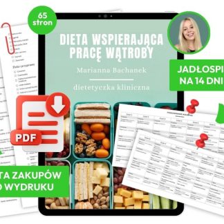 Ebook + jadłospis: Dieta dla wsparcia wątroby (65 stron)