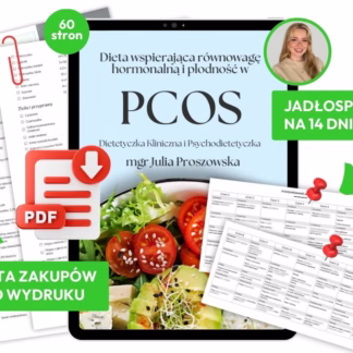Ebook + jadłospis 14 dni: Dieta wspierająca równowagę hormonalną i płodność w PCOS