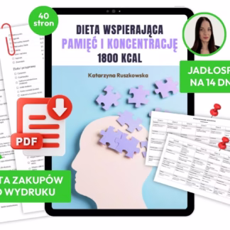 Ebook + jadłospis Dieta wspierająca pamięć i koncentrację