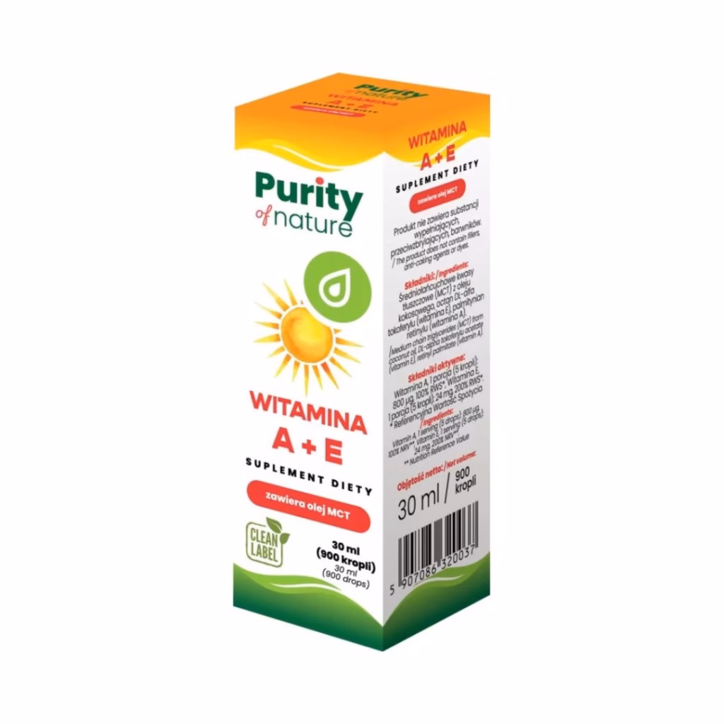 Purity of Nature Witamina A+E krople 30 ml