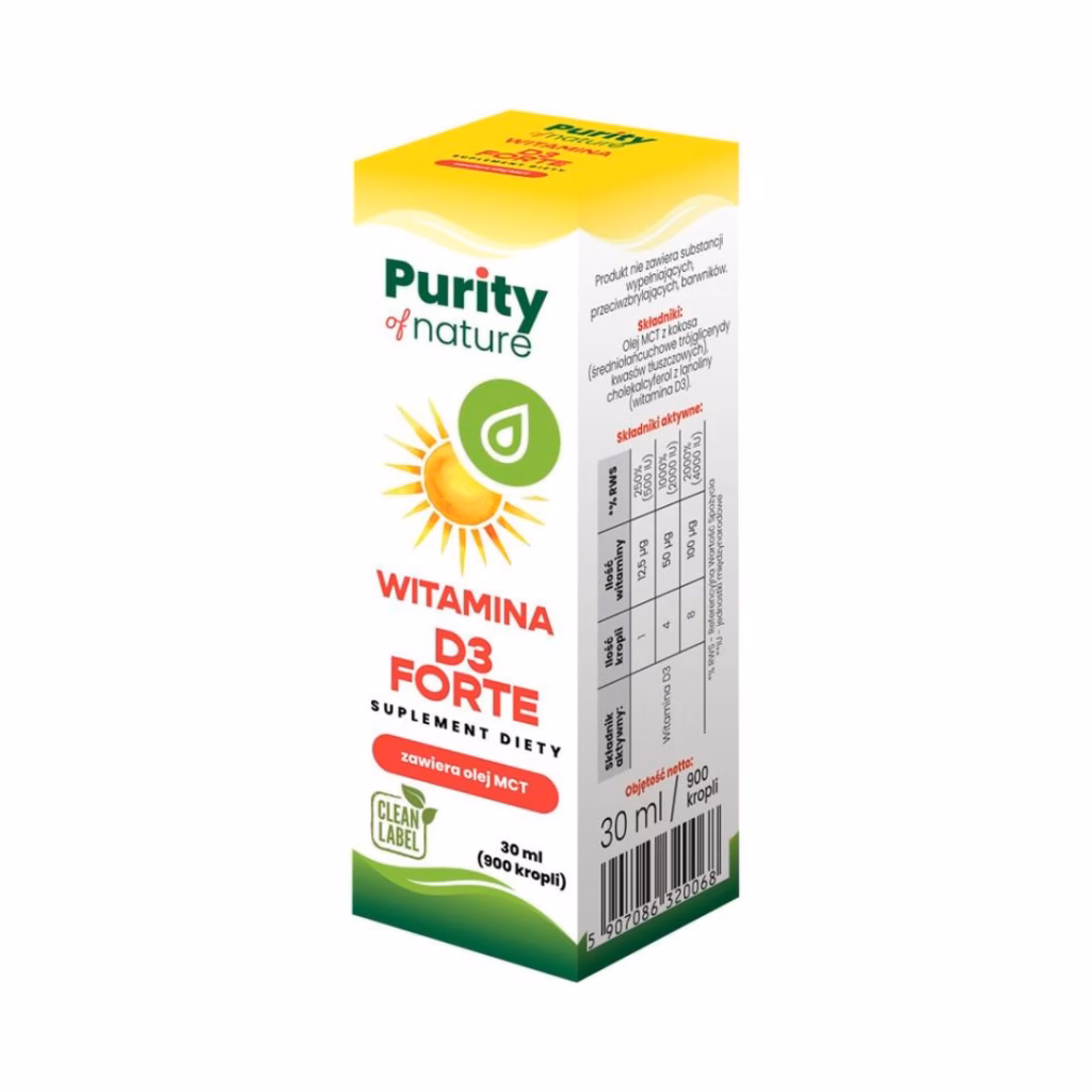 Purity of Nature Witamina D3 Forte 30 ml